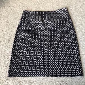 Margaret M black printed skirt